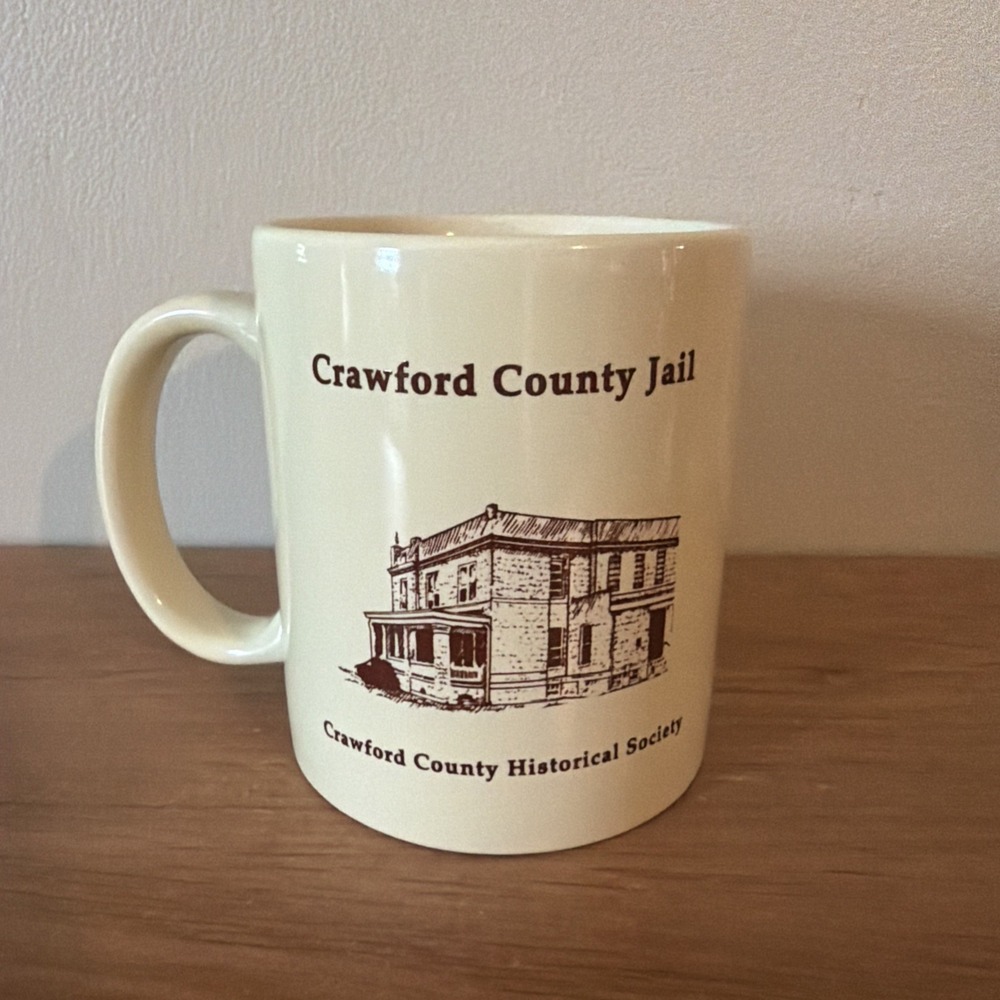 Crawford County Jail Courthouse Historical Society Souvenir Coffee Mug 8 oz